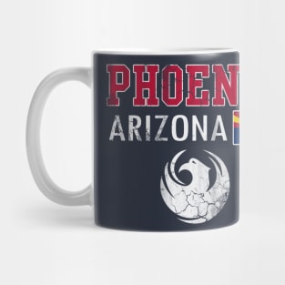 Retro Phoenix Arizona Flag Vintage Style Mug